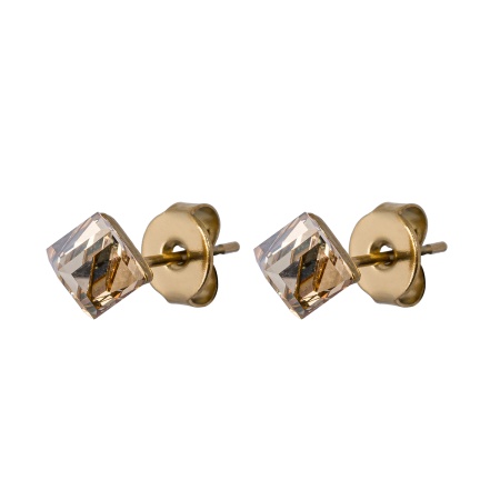 Пусеты Fiore Luna,  Champagne, SWE2127/1 CH G